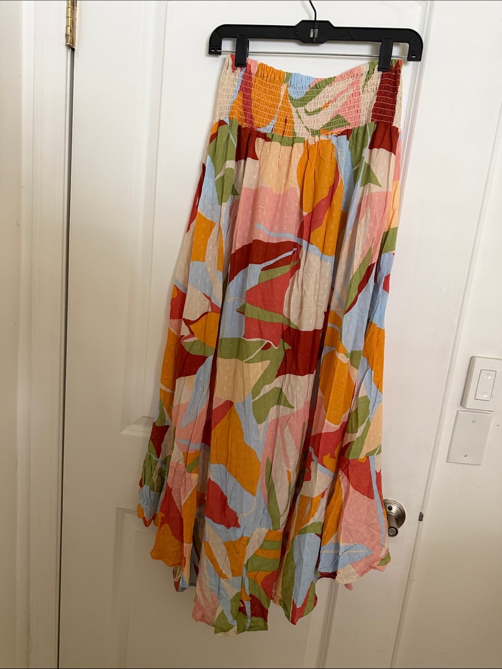 Christian Siriano Multicolor Abstract Button-Front Maxi Skirt - Picture 2 of 7